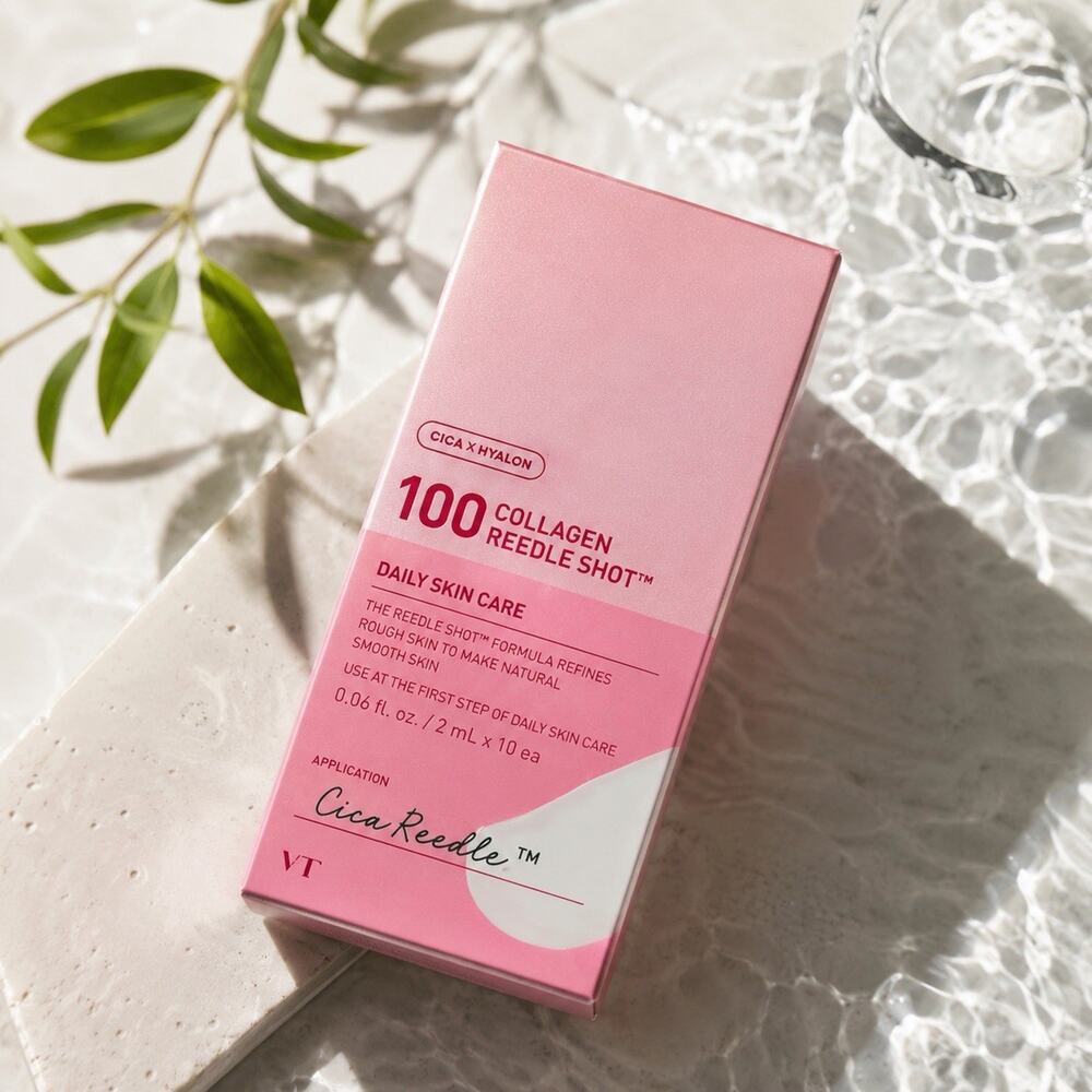 VT Cica Collagen Reedle Shot 100 Daily Skin Care 10pc K-Beauty New Sealed